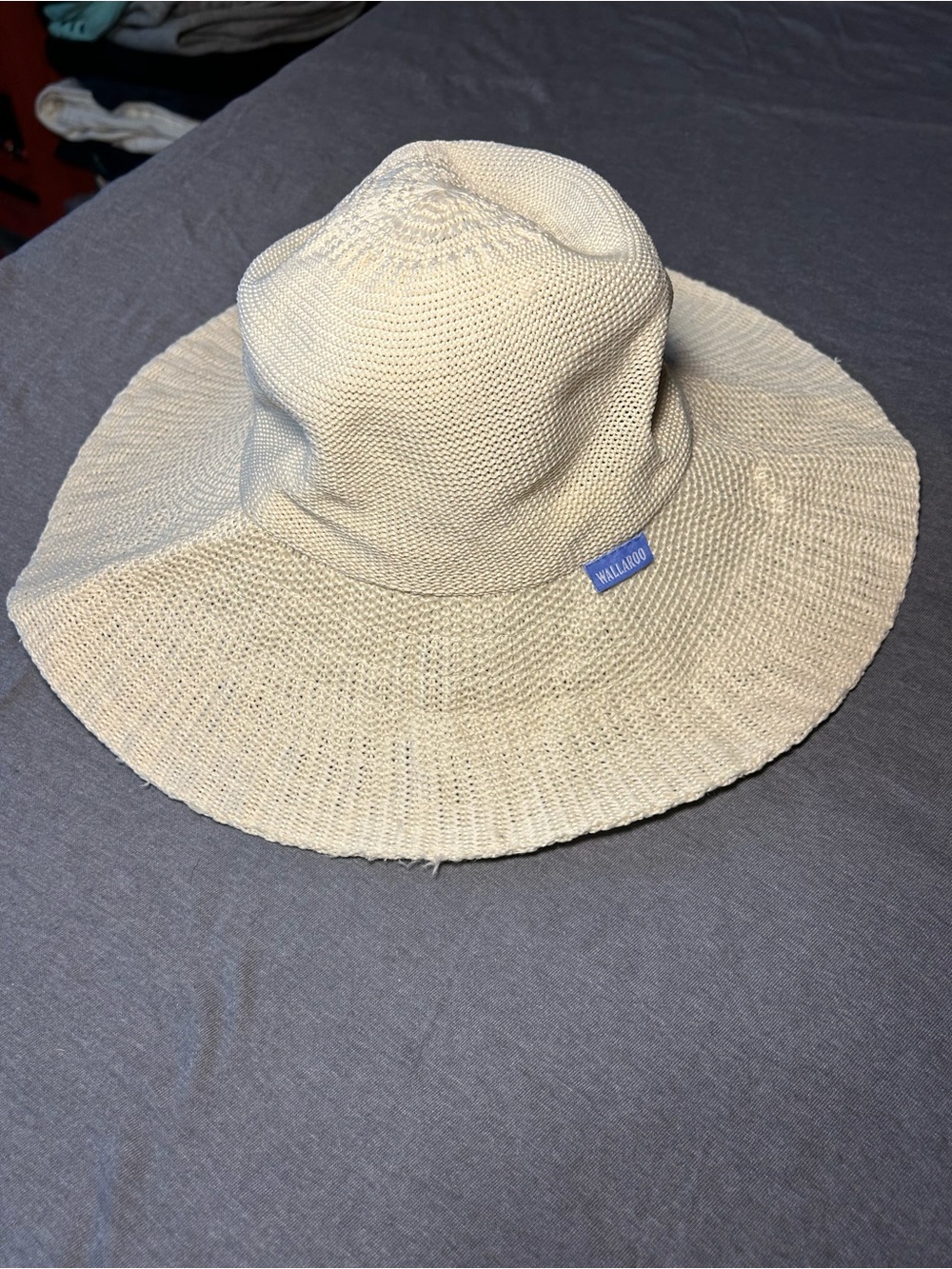 Wallaroo Cream Packable Wide-Brim Sun Hat
